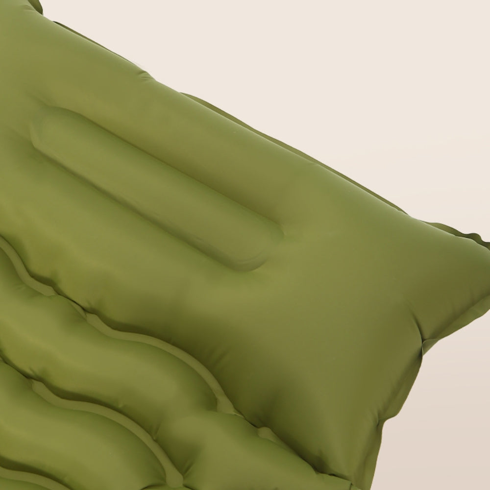 Inflatable Camping Mattress Sleeping Pad with Built-in Pillow and Pump