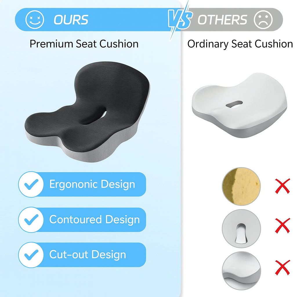 ComfortPlus Memory Foam Cushion - 50% OFF