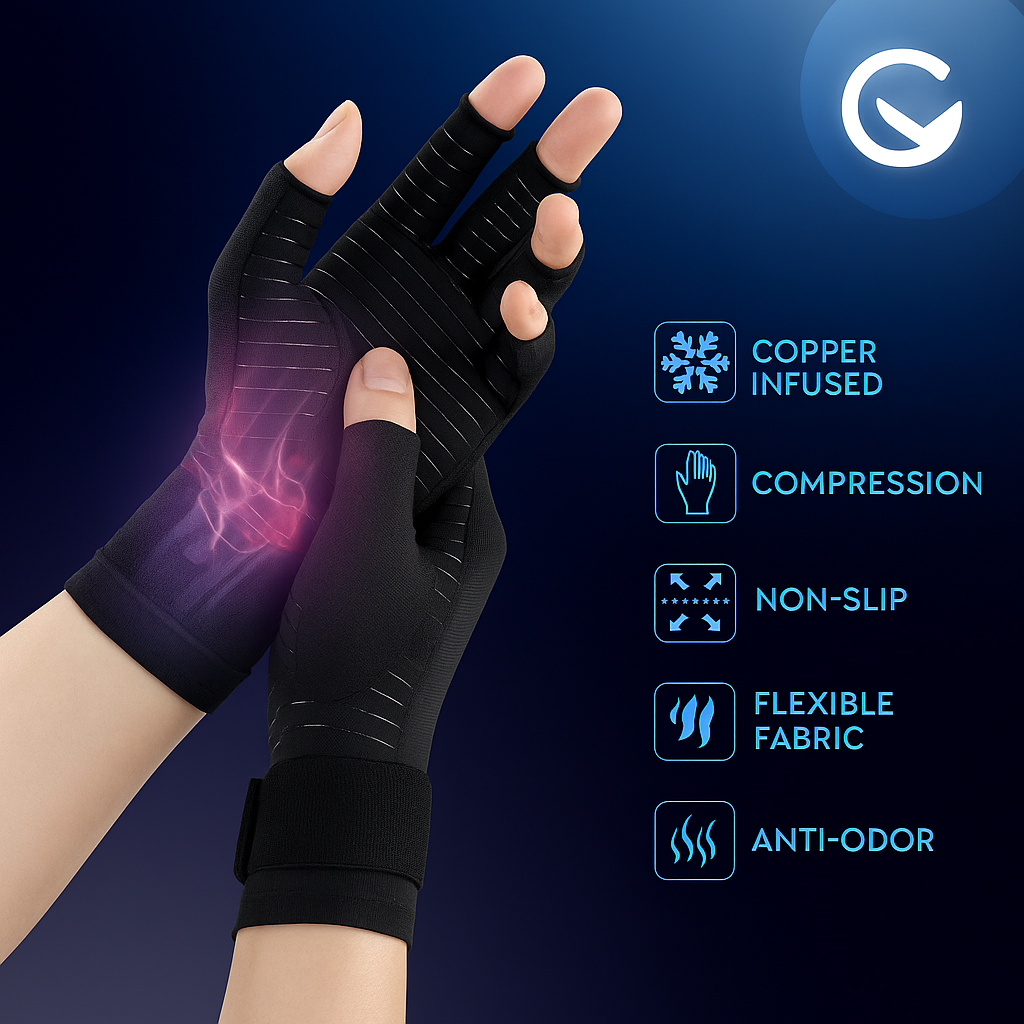 GloveCure™ - Copper Arthritis Compression Gloves