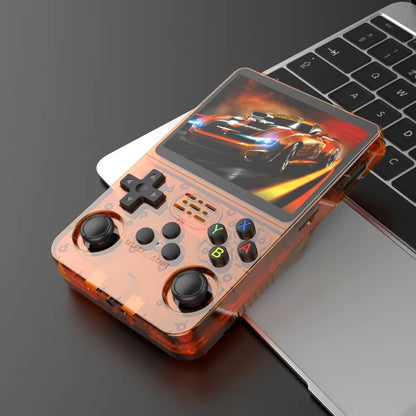 128G Open Source  Video Game Console Linux System 3.5 Inch IPS Screen Orange Portable Pocket Video Player 64GG Best Games